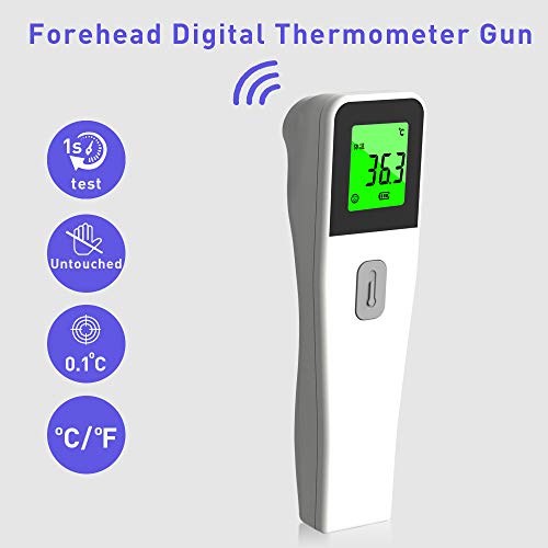 No Contact Infrared Forehead Body Temperature Thermometer, ℉/ ℃ S...