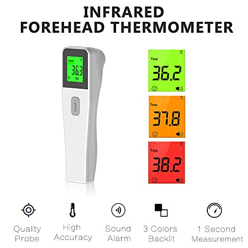 No Contact Infrared Forehead Body Temperature Thermometer, ℉/ ℃ S...
