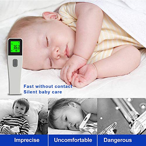 No Contact Infrared Forehead Body Temperature Thermometer, ℉/ ℃ S...