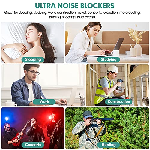 50 Pairs Earplugs for Noise Canceling Ear Plugs for Sleep Work Sn...