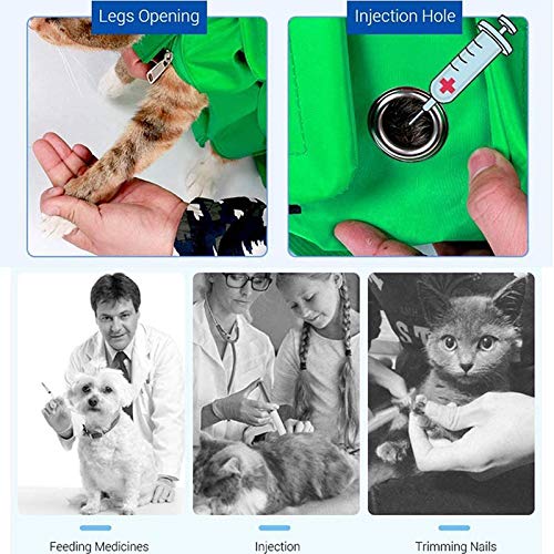 LianX Multi-Function Dog/Cat Grooming Restraint Bags for Bathing ...