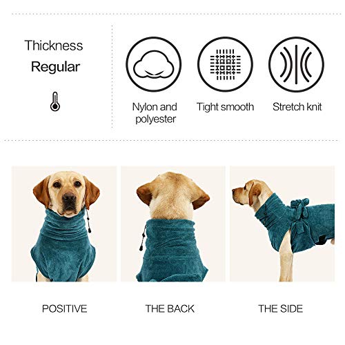 LIANZIMAU Dog Bathrobe Towel Gown Ultra Light Luxury Soft Super A...