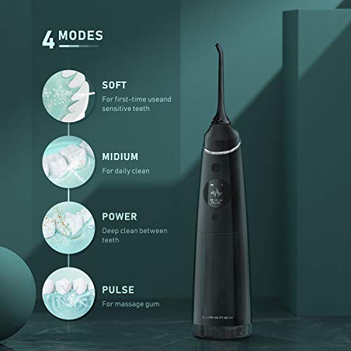 Liberex FC2660 Cordless Water Flosser - 4 Modes Portable Oral Irr...