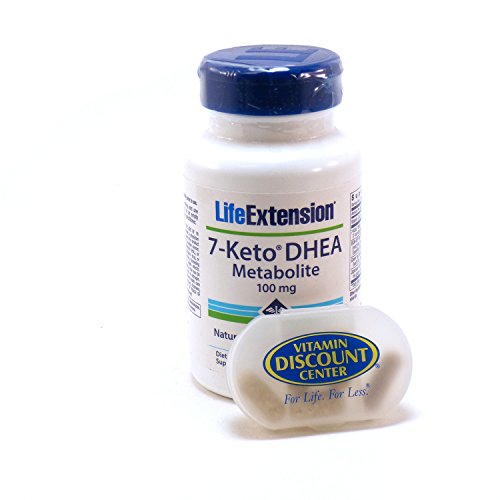 Bundle - 2 Items: 1 Bottle of 7-Keto DHEA Metabolite 100mg by Lif...