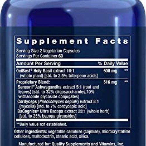 Life Extension Adrenal Energy Formula, 120 Vegetarian Capsules