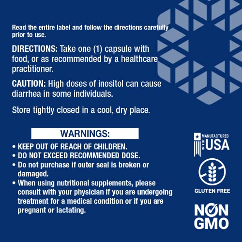 Life Extension Inositol Caps 1000 mg - Myo-inositol Supplement - ...