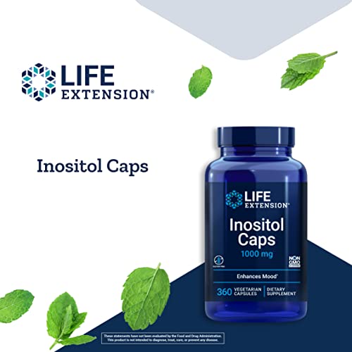 Life Extension Inositol Caps 1000 mg - Myo-inositol Supplement - ...