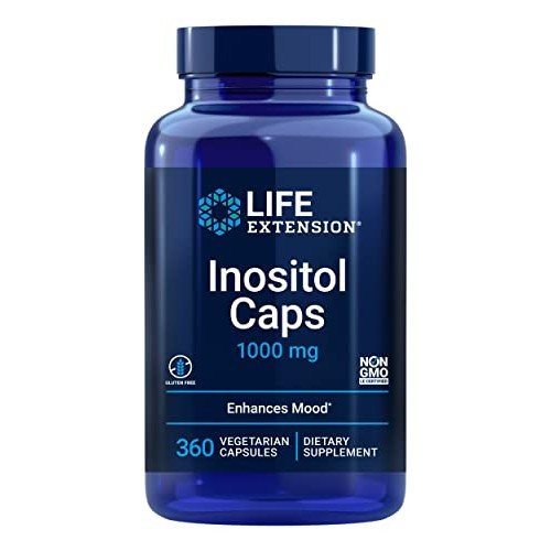 Life Extension Inositol Caps 1000 mg - Myo-inositol Supplement - ...