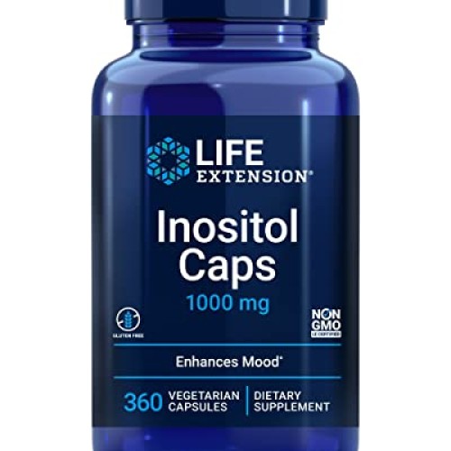 Life Extension Inositol Caps 1000 mg - Myo-inositol Supplement - ...