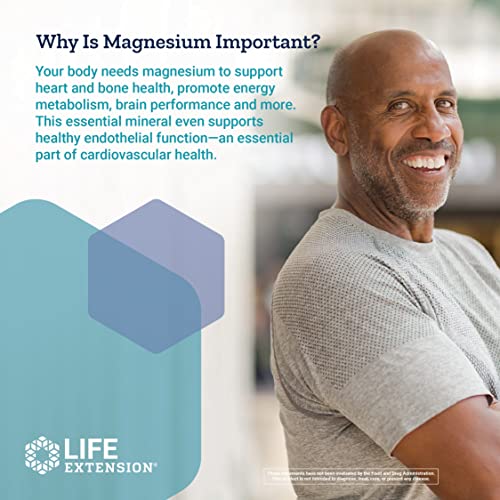 Life Extension Magnesium Caps 500 mg – Essential Mineral Blend Fo...