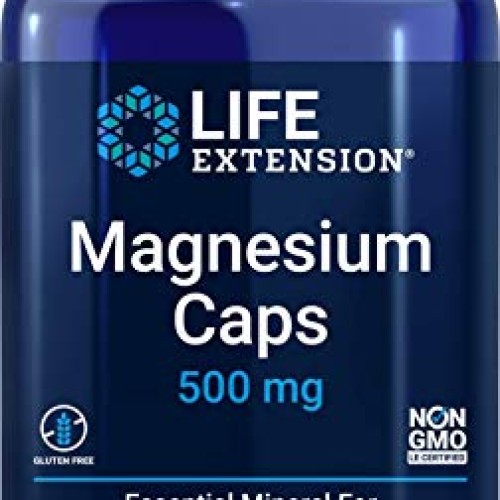 Life Extension Magnesium Caps 500mg, 270 Veg Capsules - Broad Spe...
