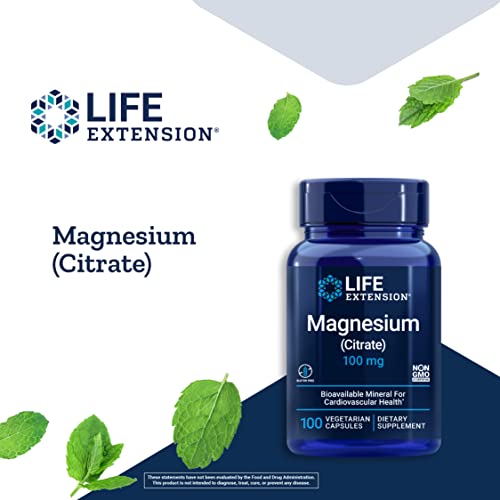 Life Extension Magnesium Citrate 100 mg – Magnesium Supplement ...