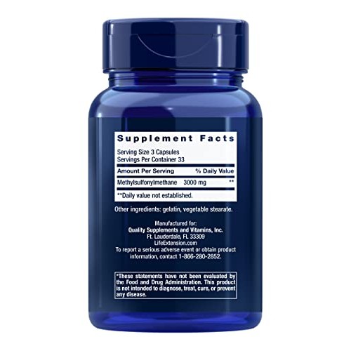 Life Extension MSM 1000 mg - Joint Health Supplement For Adults -...