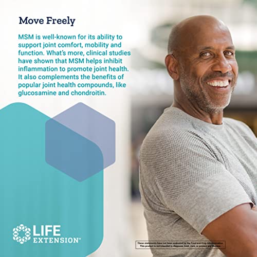 Life Extension MSM 1000 mg - Joint Health Supplement For Adults -...