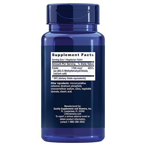 Life Extension Optimized Folate L-Methylfolate – Supports Heart...
