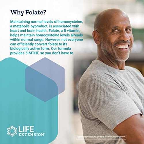 Life Extension Optimized Folate L-Methylfolate – Supports Heart...
