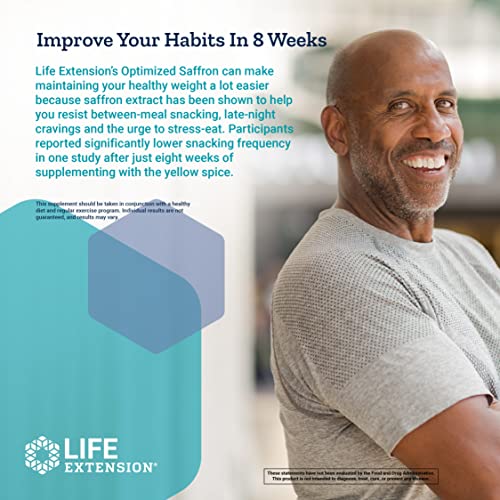 Life Extension Optimized Saffron Weight Management Supplement - N...