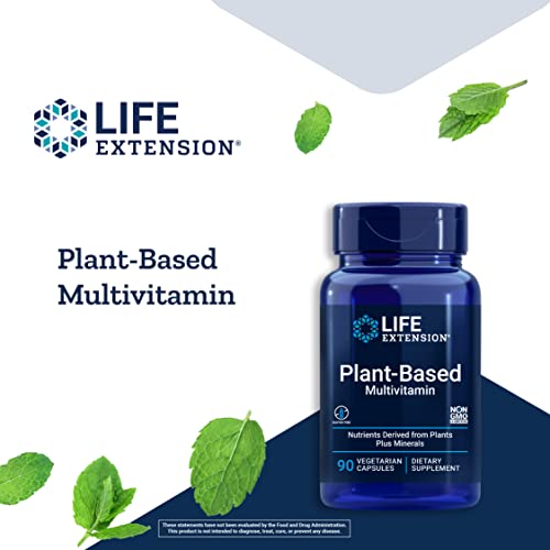 Life Extension Plant-Based Multivitamin – Plant Derived Vitamins ...