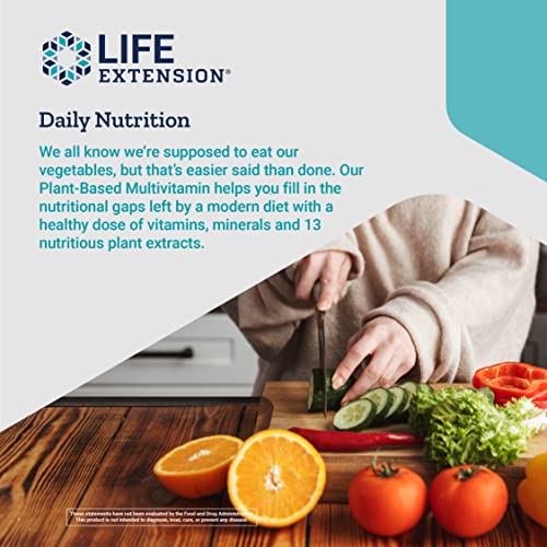 Life Extension Plant-Based Multivitamin – Plant Derived Vitamins ...