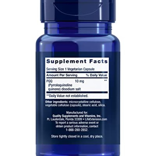 Life Extension PQQ Pyrroloquinoline Quinone 10 mg - Support Mit...