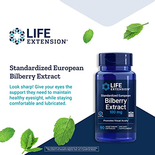 Life Extension Standardized European Bilberry Extract 100 mg – fo...