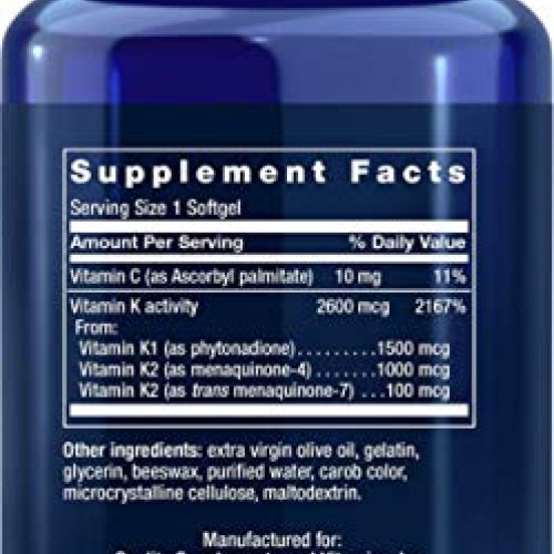 Life Extension Super K, 90 Softgels Pack of 2