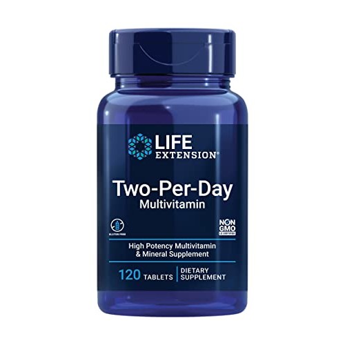 Life Extension Two-Per-Day High Potency Multi-Vitamin & Mineral S...