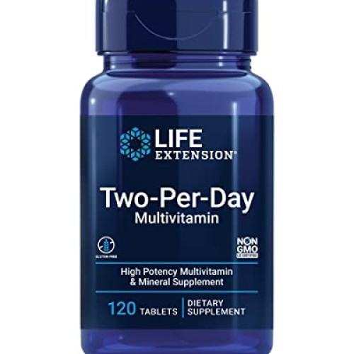 Life Extension Two-Per-Day High Potency Multi-Vitamin & Mineral S...