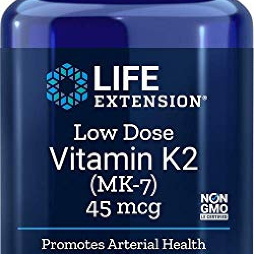 Low-Dose Vitamin K2 Menaquinone-7 90 Softgels Pack of 2