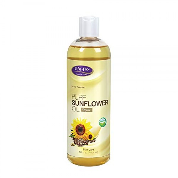 Life-Flo Pure Sunflower Oil, Organic | Complexion & Body Moisturi...