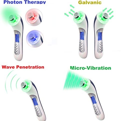 Rejuven Skin 2.0 Anti aging facial toning device combining Galvan...