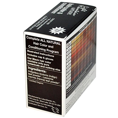 Light Mountain, Hair Color Henna Black Organic, 4 Ounce