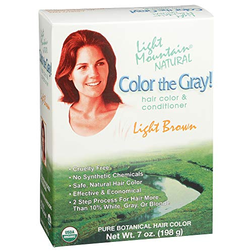 Light Mountain Natural Color The Gray! Hair Color & Conditioner, ...