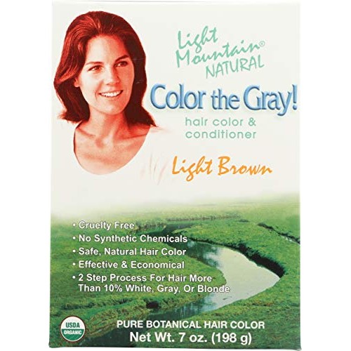 Light Mountain, Natural Color The Grey Light Brown Organic, 7 Ounce
