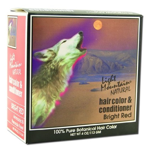 Light Mountain Natural Hair Color and Conditioner Kit Bright Red ...
