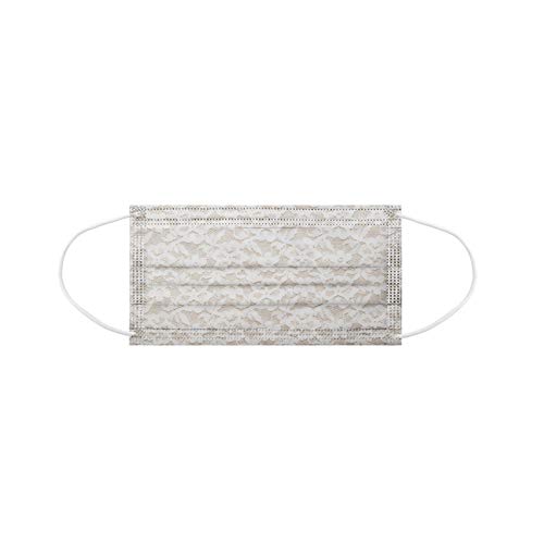 50PC Lace Disposable Face Mask For Women With Paper Designs Color...