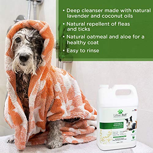 Lillian Ruff Oatmeal Dog Shampoo - Lavender Coconut Scent with Al...
