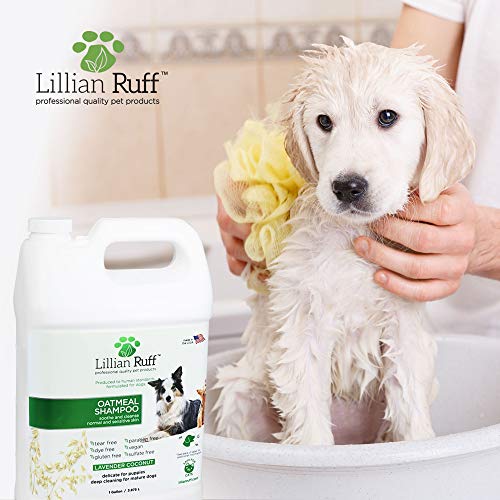 Lillian Ruff Oatmeal Dog Shampoo - Lavender Coconut Scent with Al...