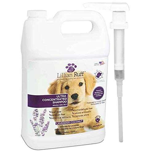 Lillian Ruff Professional Dog Shampoo with Dispenser Pump – Conce...