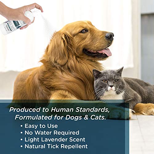 Lillian Ruff Waterless Dog Shampoo - No Rinse Quick Dry Shampoo S...