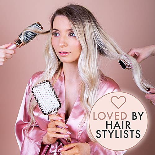 Rose Gold Hair Brush Set - Luxury Professional Hairbrushes Gift f...