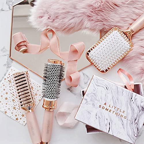 Rose Gold Hair Brush Set - Luxury Professional Hairbrushes Gift f...