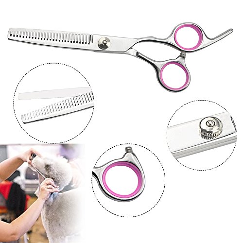 LILYS PET 5 PCS Round Tips Pet Grooming Scissors Kit For Dogs Cat...