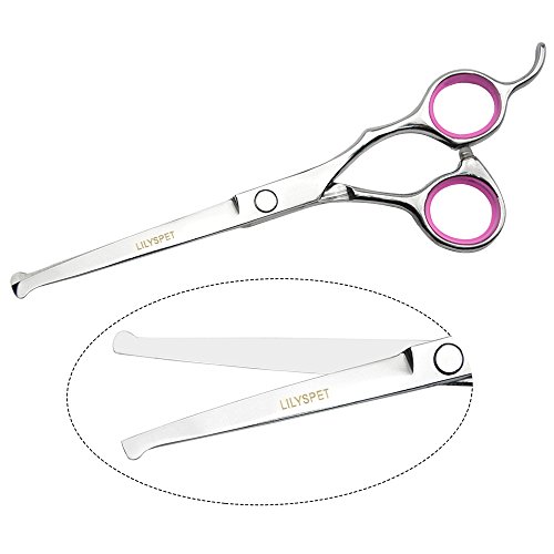 LILYS PET 5 PCS Round Tips Pet Grooming Scissors Kit For Dogs Cat...
