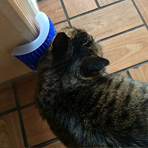 LINGJIA pet Toy 3pcs/Set Corner Pet Brush Comb Play Cat Toy Plast...