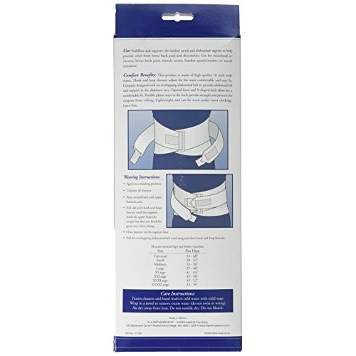 FLA 10 Lumbar Sacral Back Support with Abdominal Belt #31208 - U...