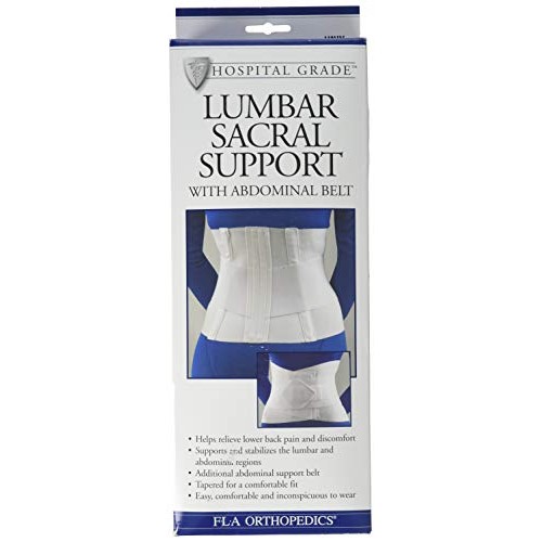 FLA 10 Lumbar Sacral Back Support with Abdominal Belt #31208 - U...