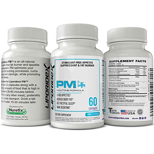 Liporidex PM - Stimulant Free Thermogenic Weight Loss Formula Sup...