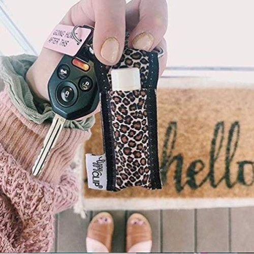 LippyClip Lip Balm Holder for Chapstick Leopard