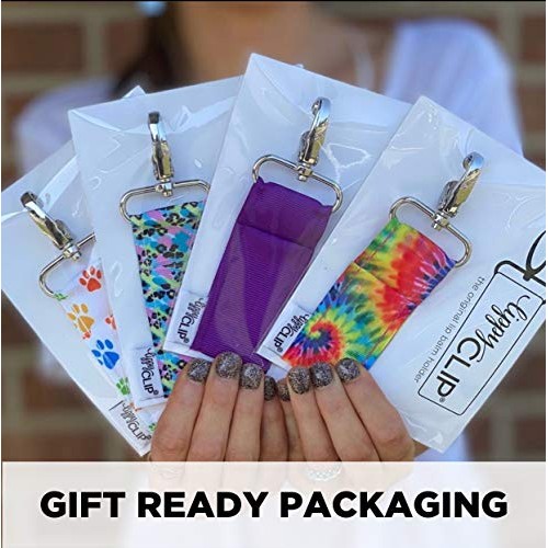 LippyClip Lip Balm Holder for Chapstick Rainbow Leopard